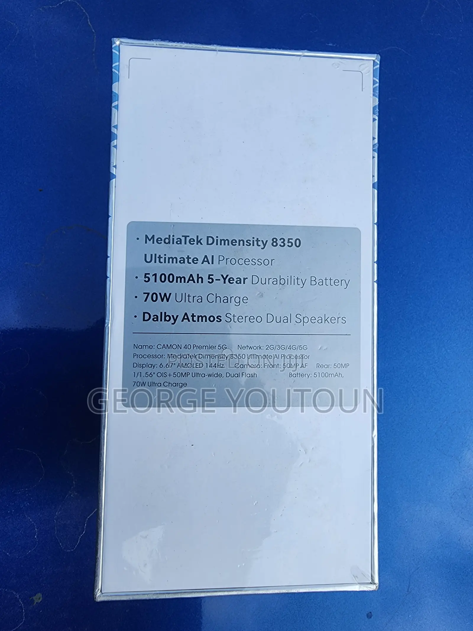 New Tecno Camon 40 Premier 256 GB Black