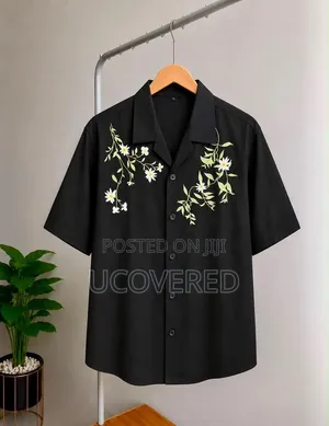 Embroidered Button-Up Shirts