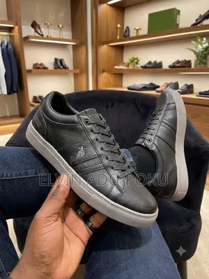 Ralph Lauren Polo Leather Sneaker in Different Colours , Swipe >