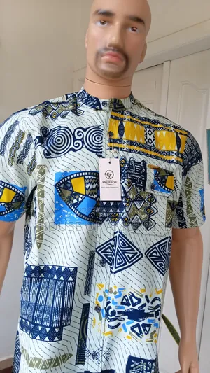 African Print Men's Shirt