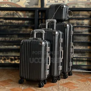 Generic Aluminum-Frame Zipperless Luggage Sets.
