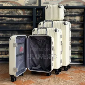 Generic Aluminum-Frame Zipperless Luggage Sets.