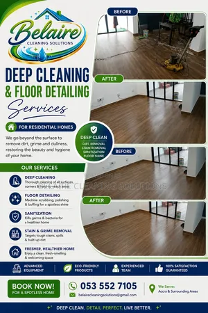 Floor Cleaning Detailed Floor Polishing