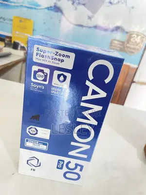 New Tecno Camon 50 Pro 256 GB Black