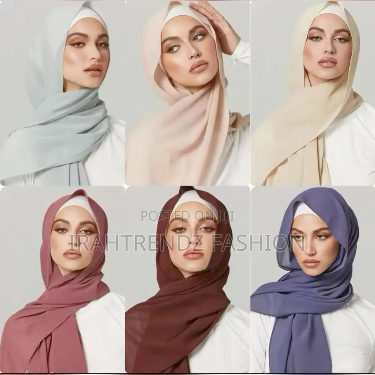 Plain/Adire Chiffon Veils/Scarfs/Hijabs