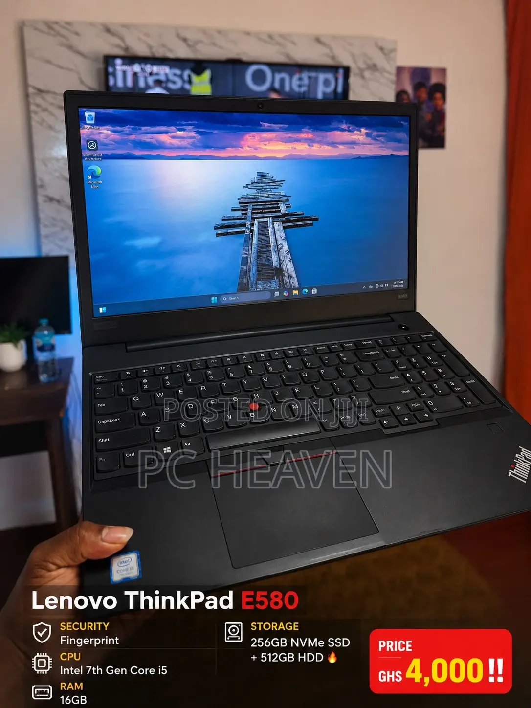 Laptop Lenovo ThinkPad E580 16GB Intel Core i5 HDD+SSD 512GB