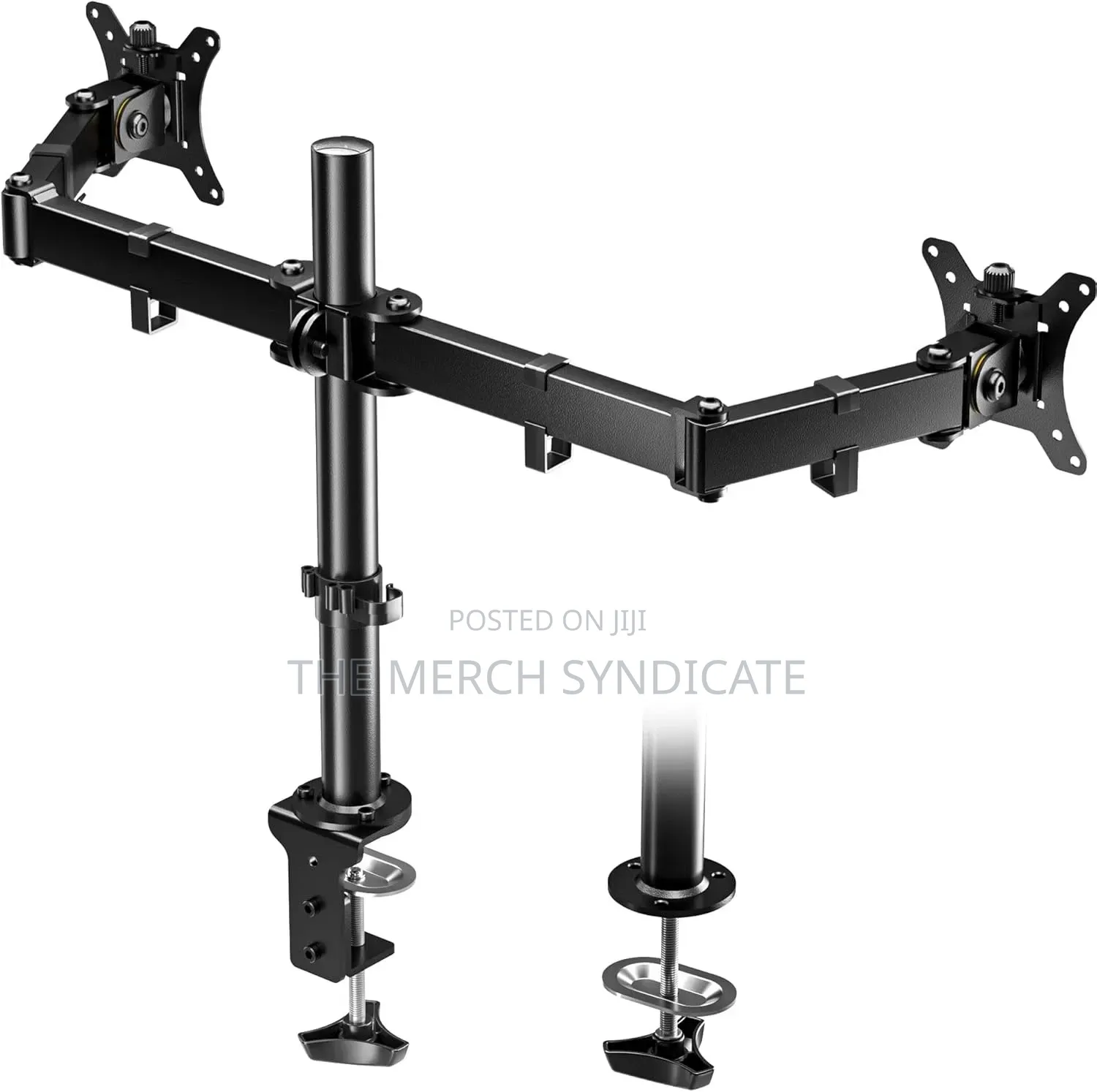 Fully Adjustable Dual Monitor Screen Mount Stand - Office Gaming Work