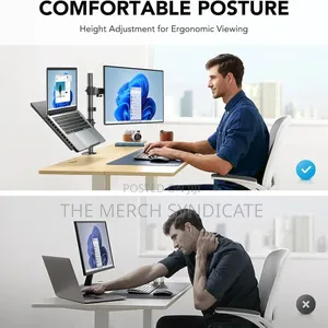 Laptop/Tablet/iPad + Monitor Screen Mount Stand - Office Gaming Work