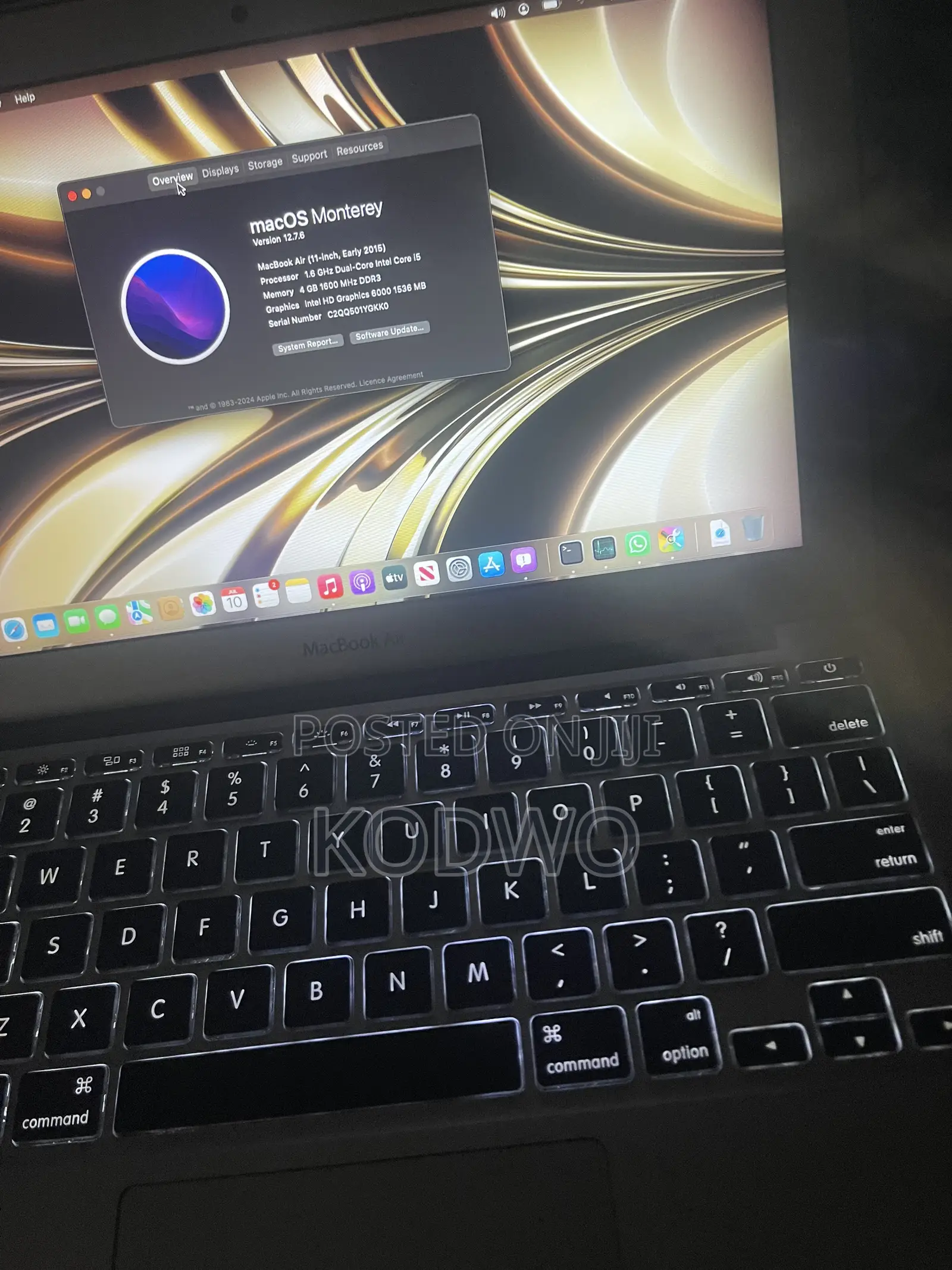 New Laptop Apple MacBook Air 4GB Intel Core i5 SSD 256GB