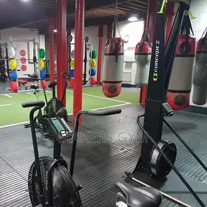 Pro Heavy Duty Large Rubber Gym Black Grooved Mat Commercial Flooring