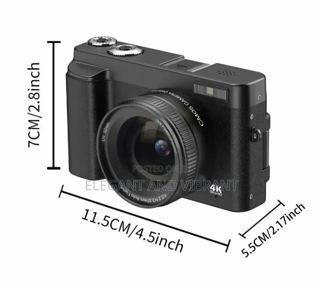 Digital Camera 48MP Ultra HD Resolution16x, Autofocus Vlog DC101