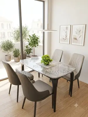 New 4 Seater Marble Dining Table