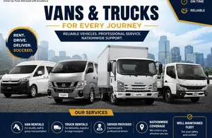 Trucks and Vans Available for Rent