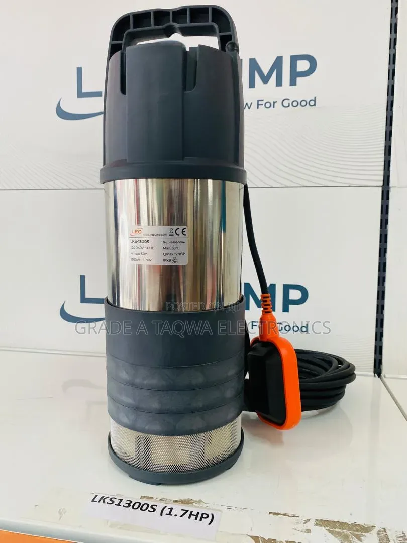 Leo 1.7 Horsepower Stainless Submersible Water Pump
