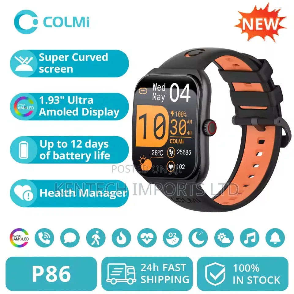 Colmi P86 1.93" Amoled Smartwatch Ip68 Waterproof Smart Watch