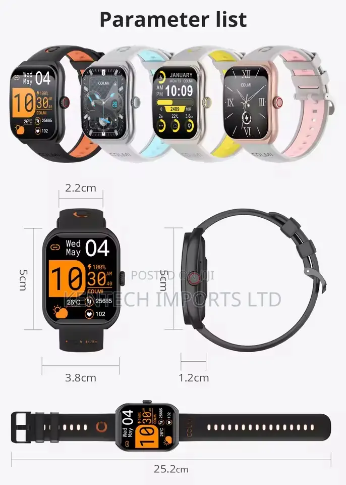 Colmi P86 1.93" Amoled Smartwatch Ip68 Waterproof Smart Watch