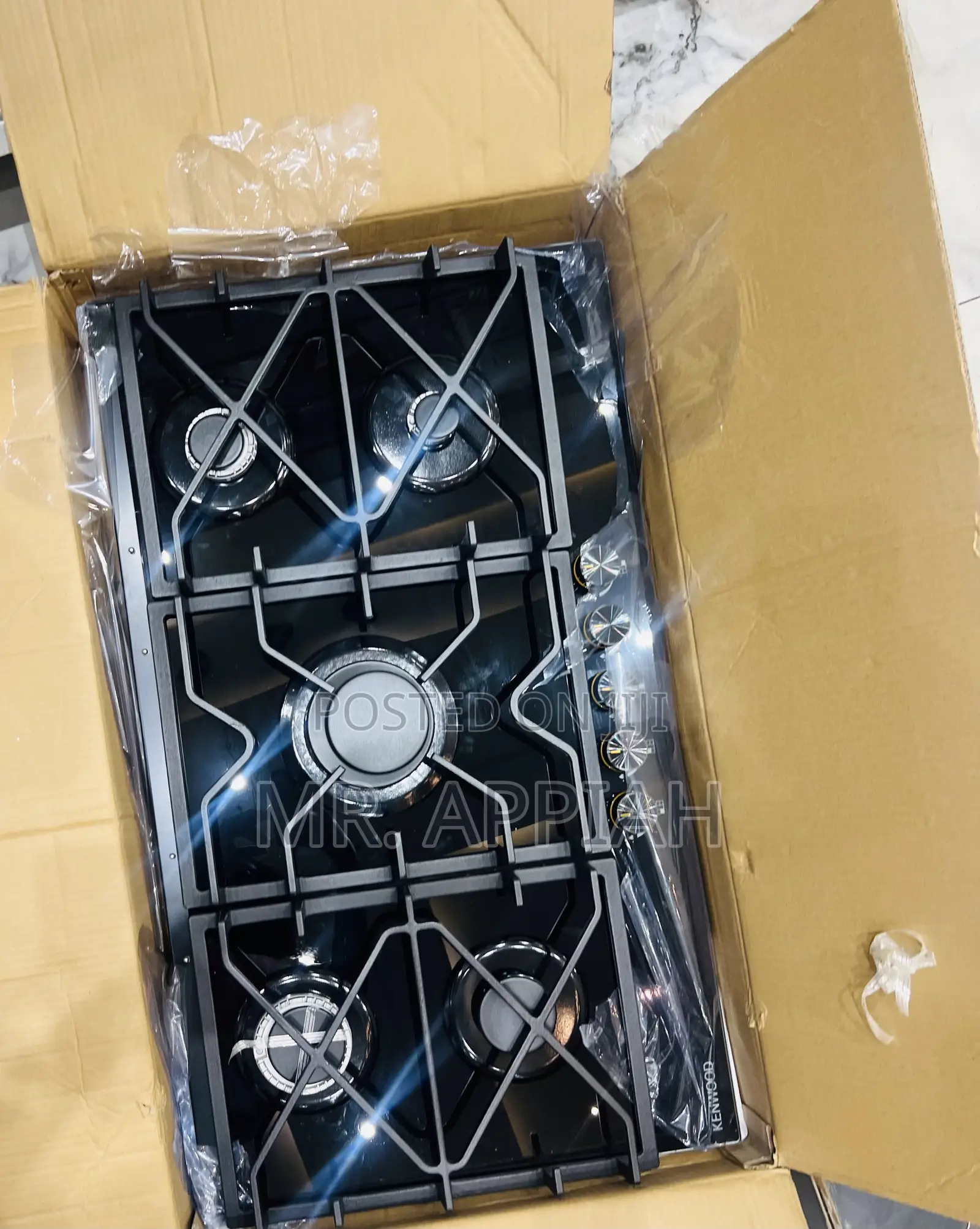 Extremely Durable Kenwood 90cm 5 Gas Built in Hob(Black) 