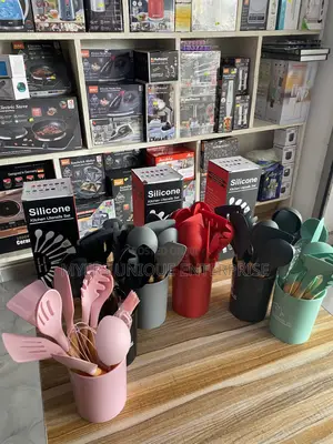 Non Scratch Silicone Kitchen Utensils Set Ladles