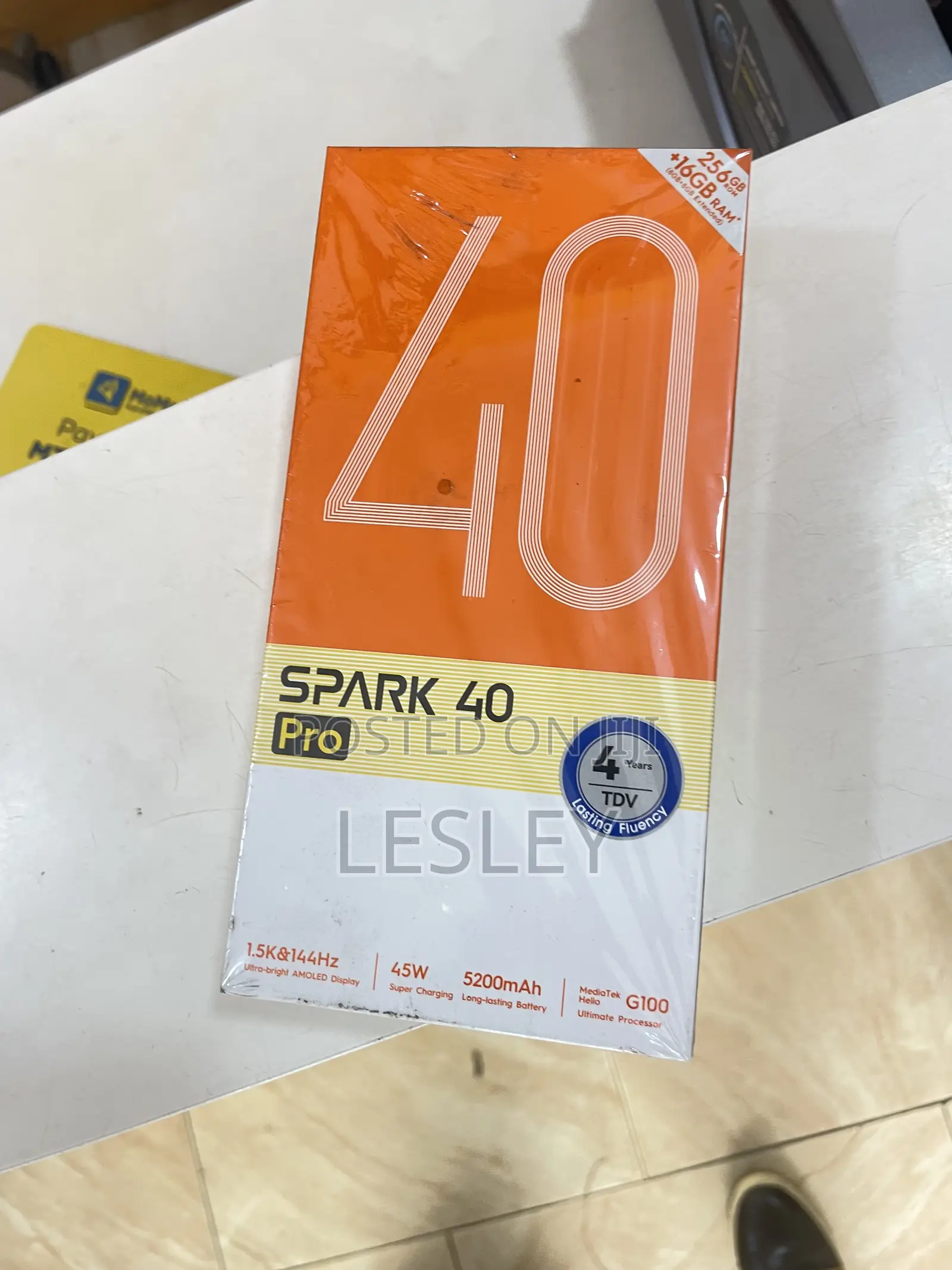 New Tecno Spark 40 Pro 256 GB Black