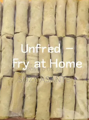 Frozen Homemade Spring Rolls | Ready to Fry | Accra Delivery