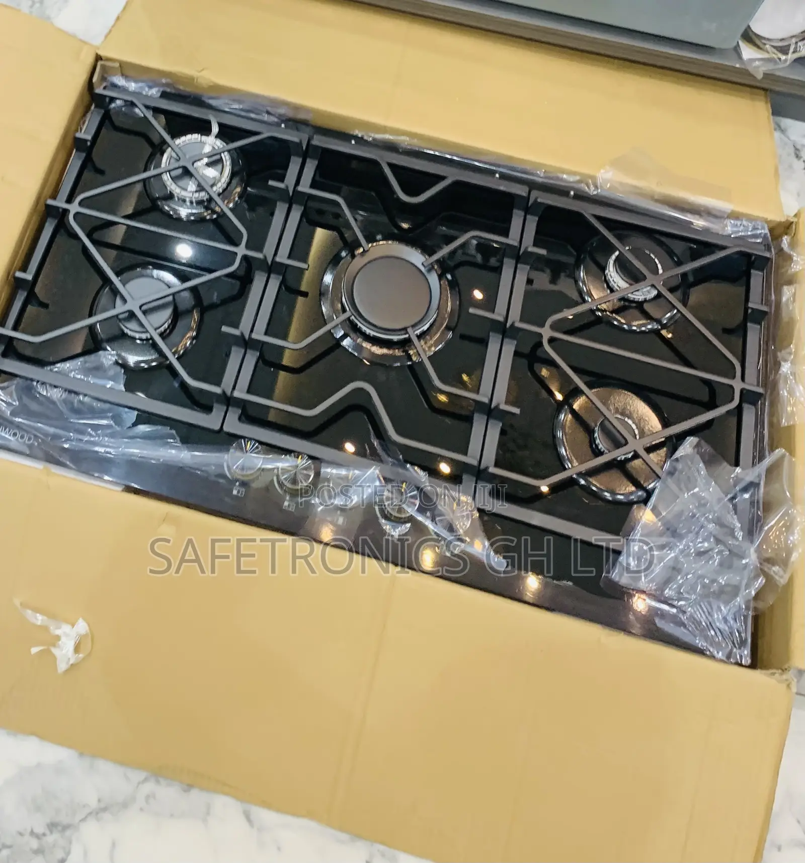 Neatly Sealed Kenwood 5-Burner Built-in Gas Hobs (90cm / 75cm):