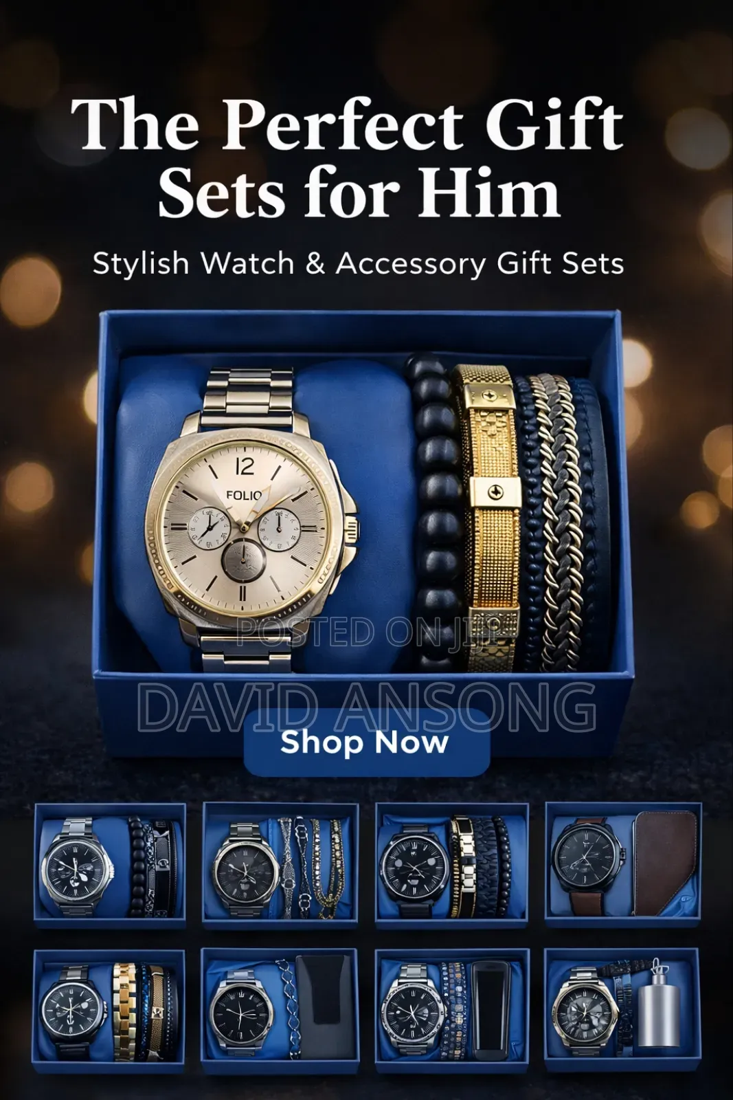 Premium Folio Watch Gift Set