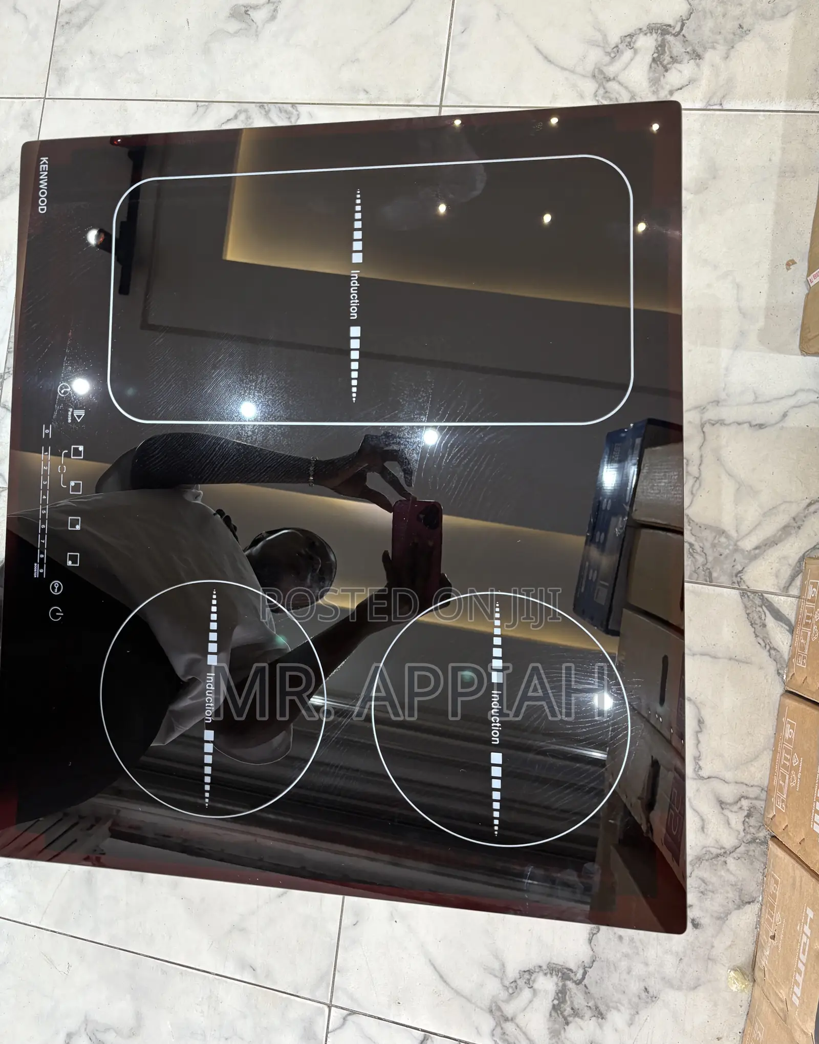 Get Unique Kenwood 4 Electric Hob(Glass) Black