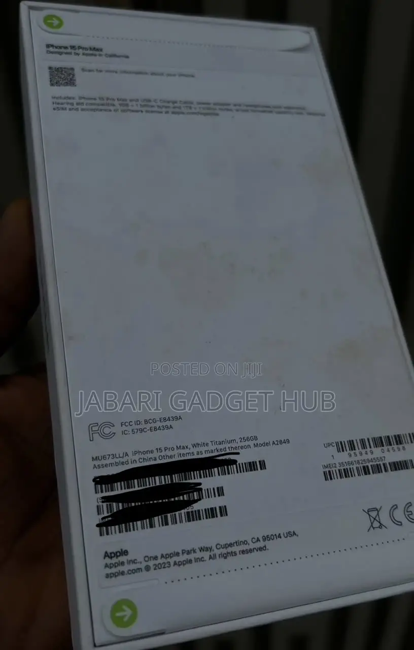 New Apple iPhone 15 Pro Max 256 GB White