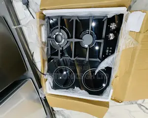 Trust Unique Kenwood 2 Gas+2 Electric Built-in Cooker Hob Black Sleek