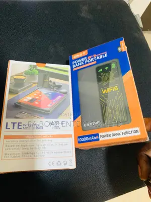 4g Lte 2 in 1 Wi-Fi 6 Certified Portable Power Bank + Wifi