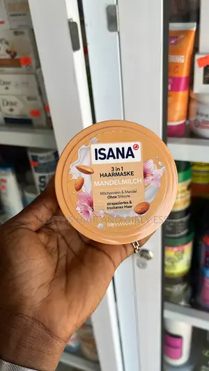 Isana 3 in 1 Almond Milk Hair Mask for Damaged Dry Hair-German Brand