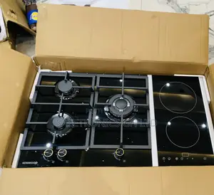 Get Perfect Sleek Black Kenwood 3 Gas + 2 Electric Cooker / Hob