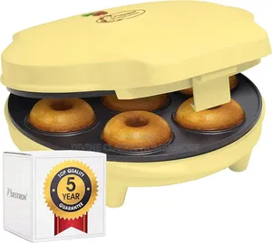 Bestron Donut Maker in Retro Design, Non-Stick Coating 700watts