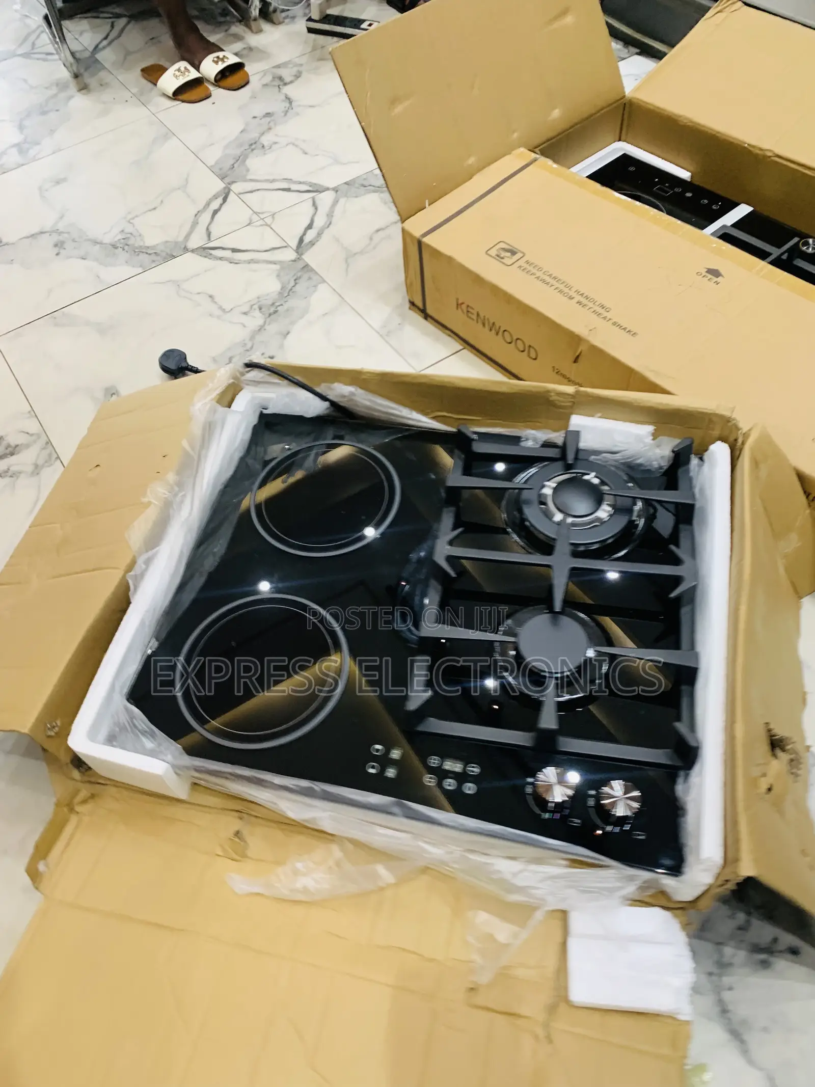 Lovely New Gas Electric Cooker Black Built 2-2