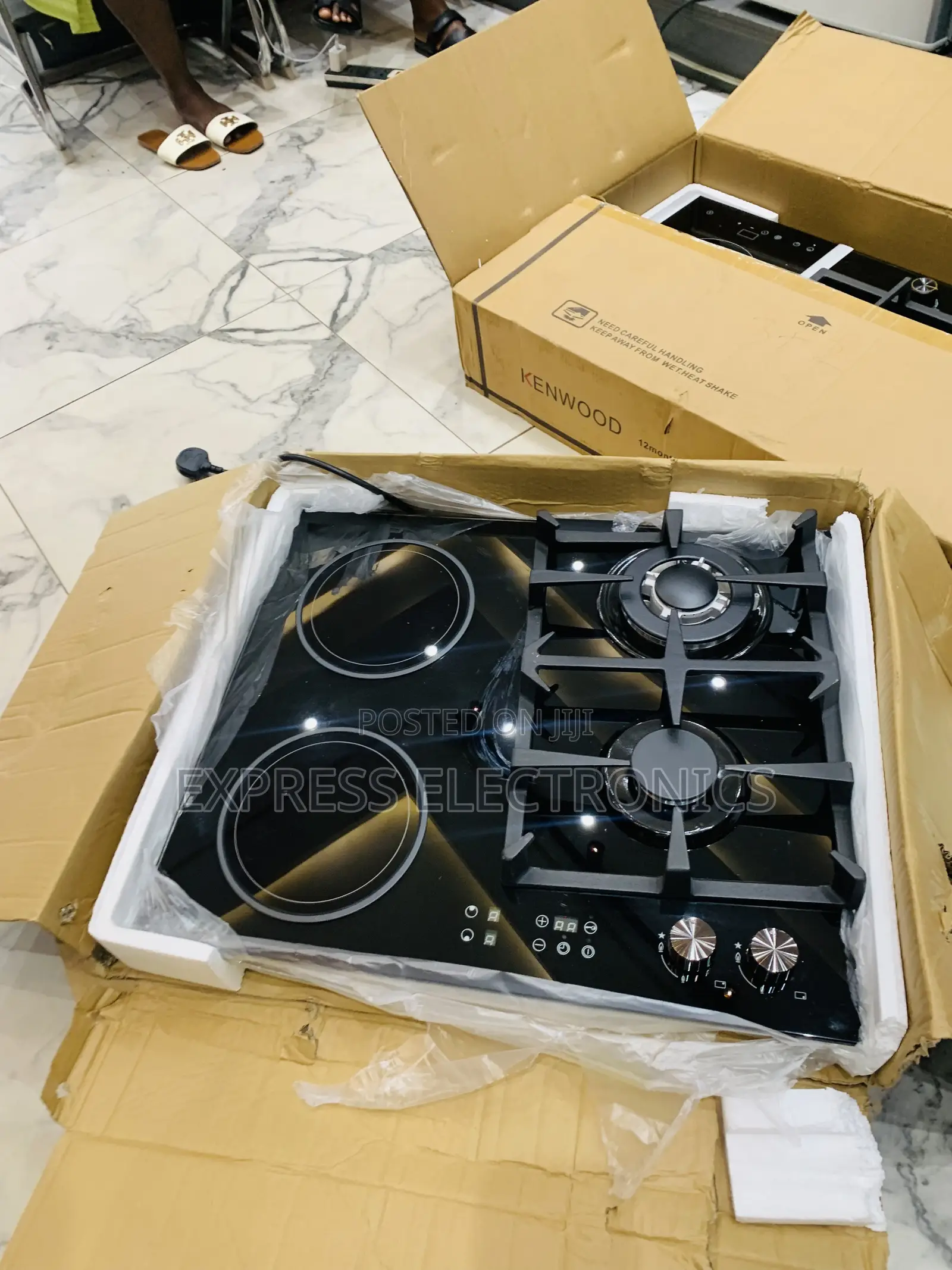 Lovely New Gas Electric Cooker Black Built 2-2