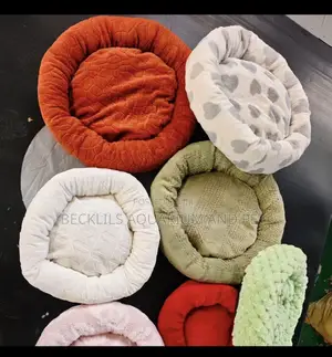 Fluffy Round Dog And Cat Bed