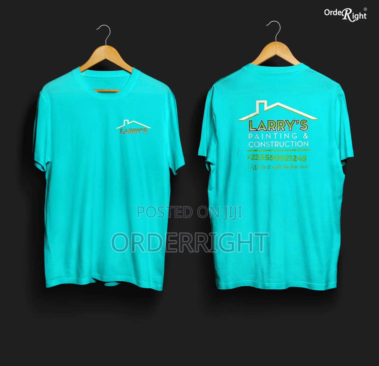 Orderright Business Tshirt Customisation