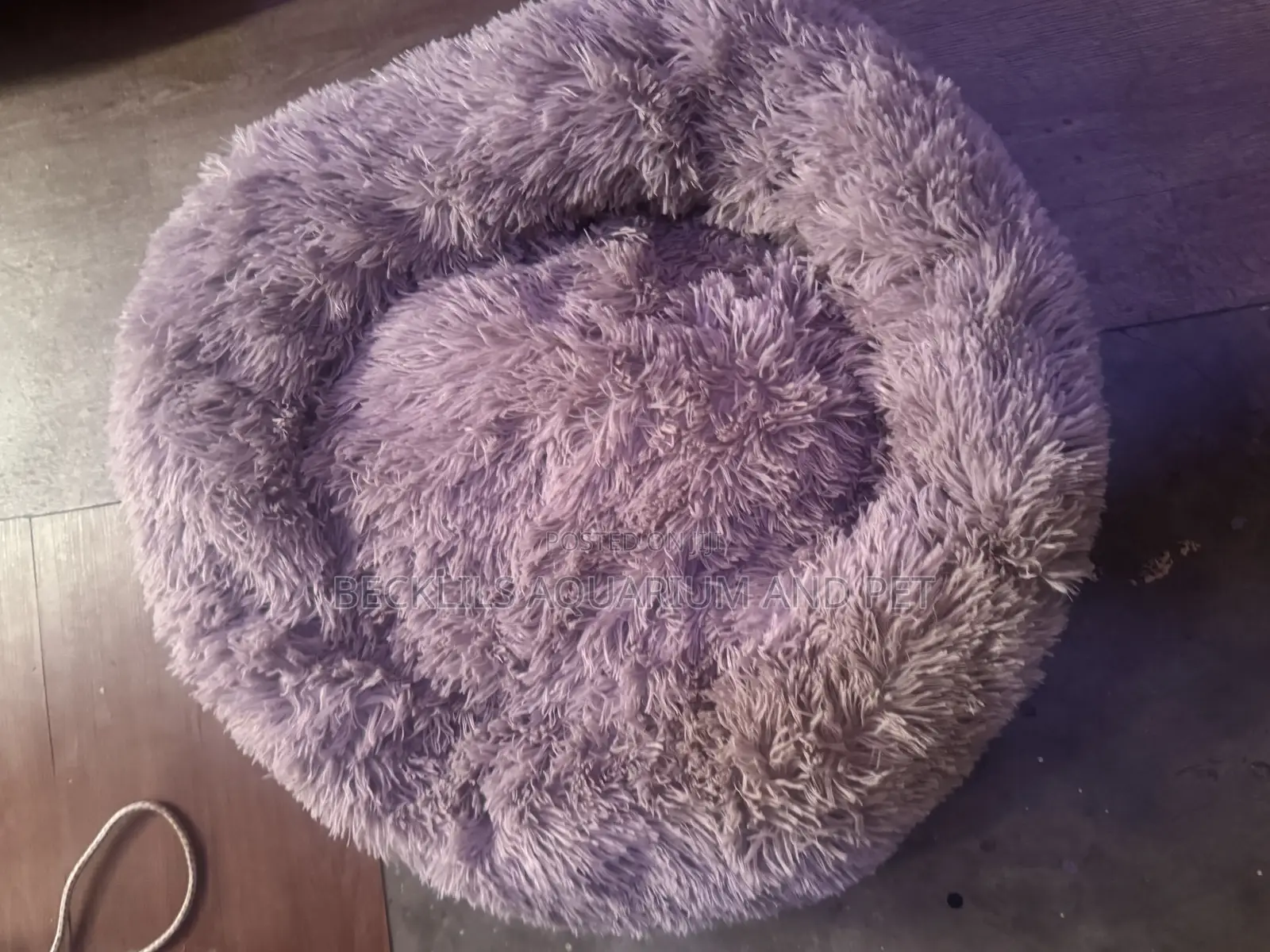 Multicolored Large Round Dog Bed