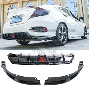 Honda Civic 10th Sedan Side Bumper Diffuser Lip for Exhaust Pipe Kit