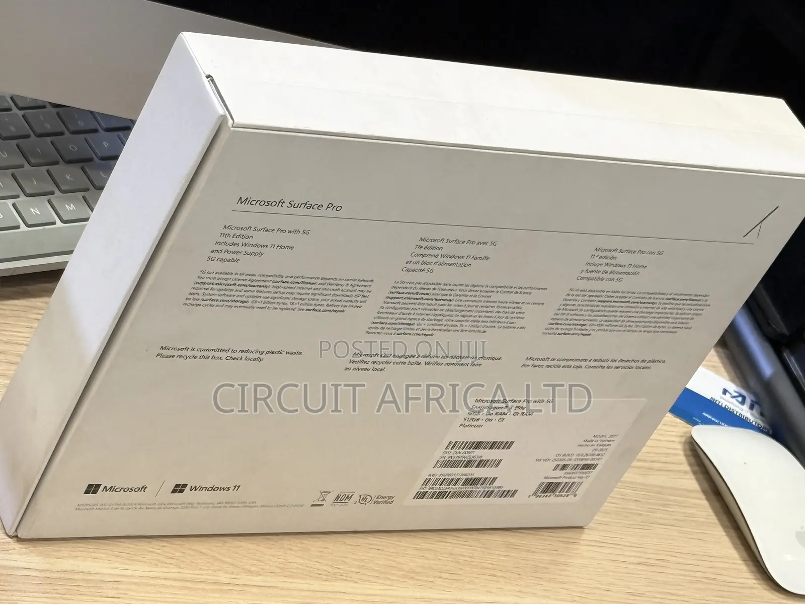 New Microsoft Surface Pro 11th Edition, a Copilot+ PC 16GB SSD 512GB