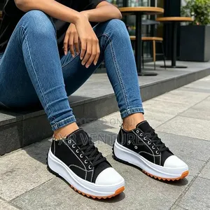 Low-Top Single Thick-Soled Women Canvas