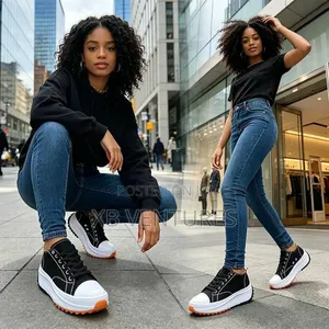 Low-Top Single Thick-Soled Women Canvas