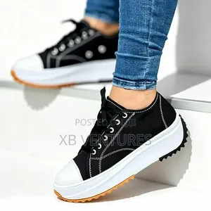 Low-Top Single Thick-Soled Women Canvas