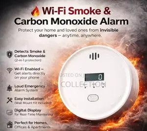 Smoke & Carbon Monoxide Detector Photoelectric Fire Alarm (Wifi)