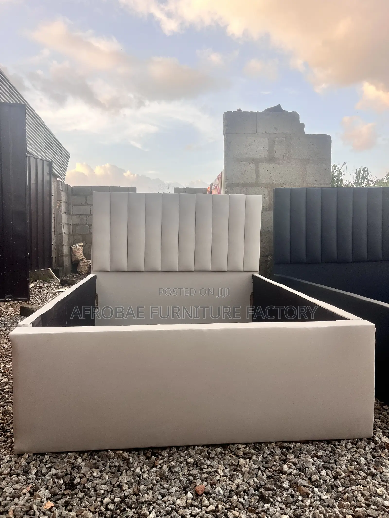 Modern Double Bed Frame From Afrobae Factory
