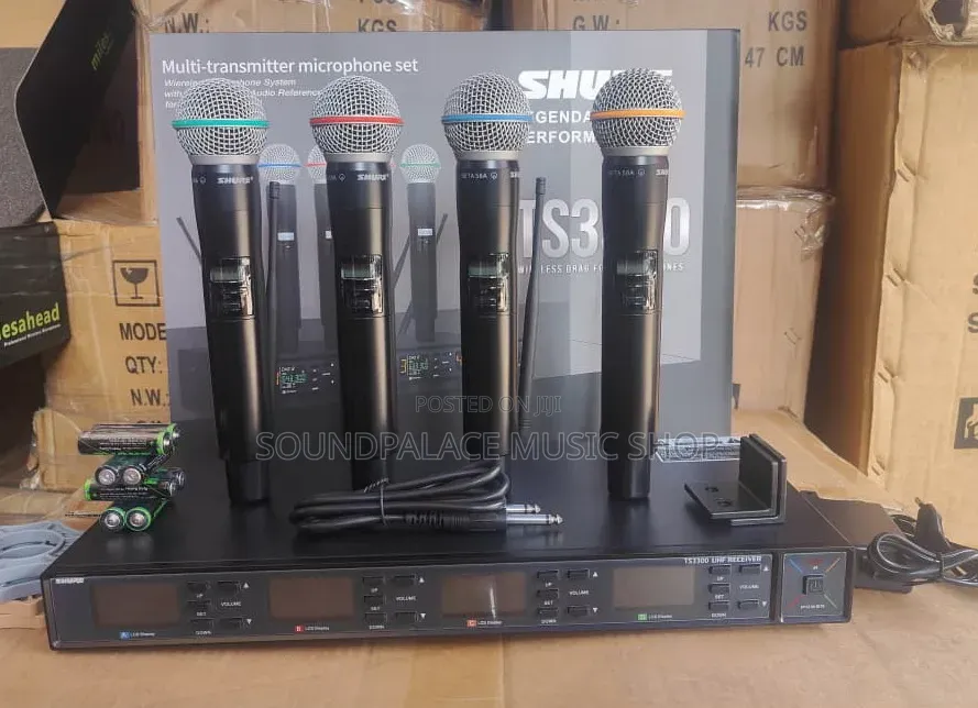 Shure Ts3300 4-in-1 Multi-Transmitter Wireless Uhf Microphone Set.