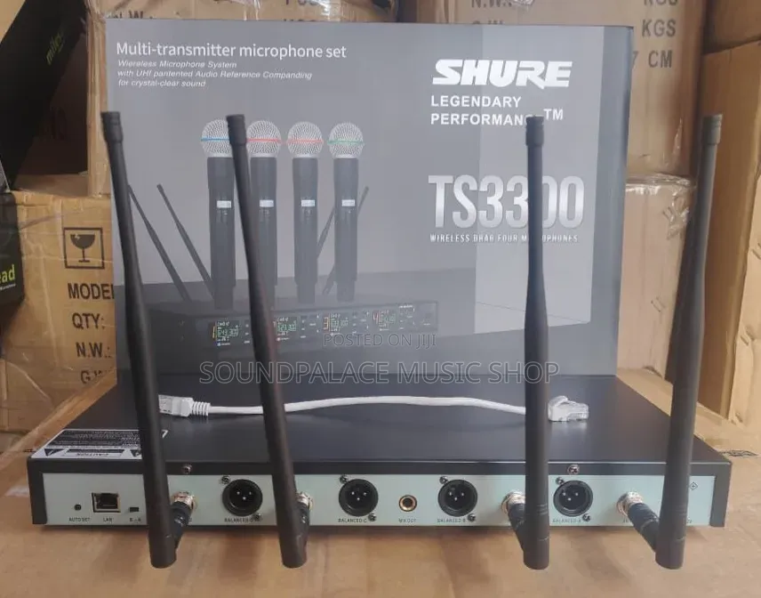 Shure Ts3300 4-in-1 Multi-Transmitter Wireless Uhf Microphone Set.