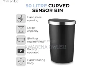 Tower 50 Litre Curved Sensor Bin
