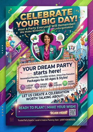 Professional Birthday Poster