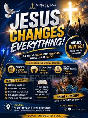 Church Service Poster